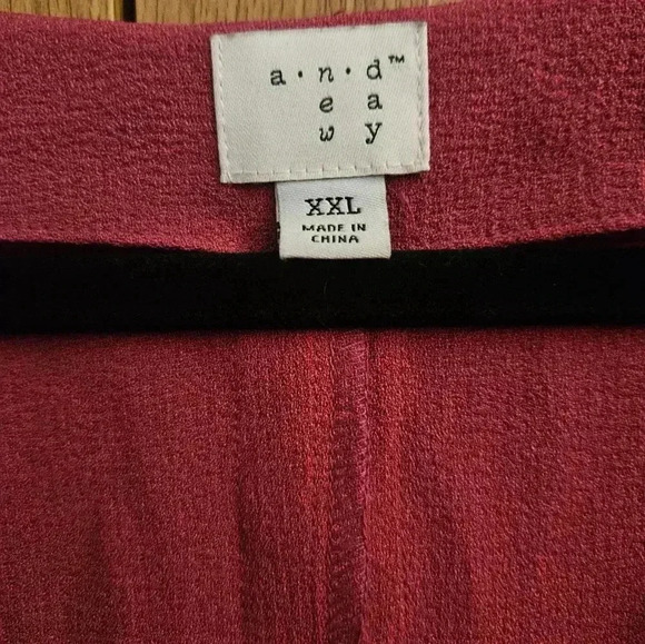 A New Day Hi-Low V-neck Short Cuff Sleeves Shift Dress Plus Size (XXL) - Picture 4 of 5